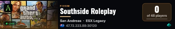 Southside Roleplay live status badge