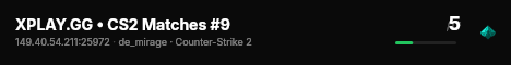 XPLAY.GG • CS2 Matches #9 live status badge