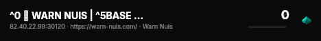 ^0 🔨 WARN NUIS | ^5BASE CORE 3.0 live status badge
