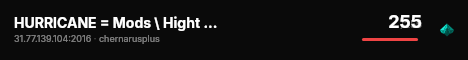 HURRICANE = Mods \ Hight fps = Vanilla+ live status badge