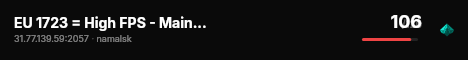 EU 1723 = High FPS - Main = More Loot live status badge
