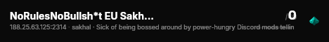 NoRulesNoBullsh*t EU Sakhal Vanilla+ 1PP discord.gg/nTnyWpt4cq live status badge