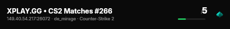 XPLAY.GG • CS2 Matches #266 live status badge