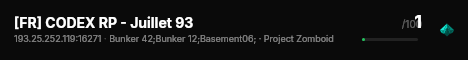 [FR] CODEX RP - Juillet 93 live status badge