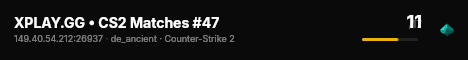 XPLAY.GG • CS2 Matches #47 live status badge