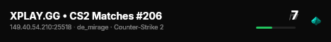 XPLAY.GG • CS2 Matches #206 live status badge