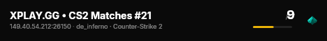 XPLAY.GG • CS2 Matches #21 live status badge