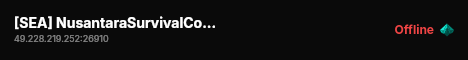[SEA] NusantaraSurvivalCommunity Project Z Season 3 (2026) live status badge