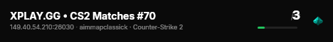 XPLAY.GG • CS2 Matches #70 live status badge