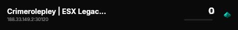 Crimerolepley | ESX Legacy Server live status badge