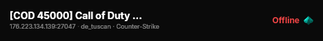 [COD 45000] Call of Duty ★ MULTI-HEAD ★ live status badge