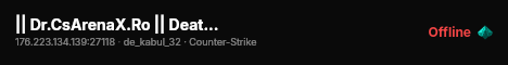 || Dr.CsArenaX.Ro || DeathRun + Timer || Records || 2012-2026 || live status badge