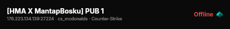 [HMA X MantapBosku] PUB 1 live status badge