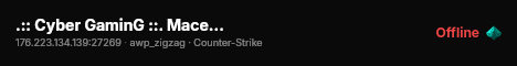 .:: Cyber GaminG ::. Macedonia SINCE 2014 live status badge