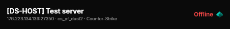 [DS-HOST] Test server live status badge
