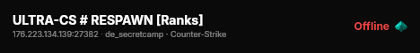 ULTRA-CS # RESPAWN [Ranks] live status badge