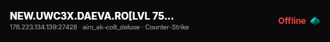 NEW.UWC3X.DAEVA.RO[LVL 75+RESPAWN] live status badge