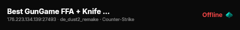 Best GunGame FFA + Knife MOD(+18) live status badge
