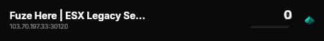 Fuze Here | ESX Legacy Server live status badge