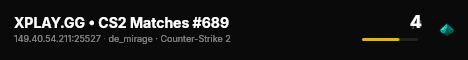 XPLAY.GG • CS2 Matches #689 live status badge