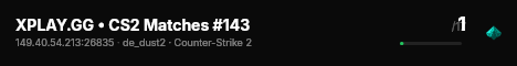 XPLAY.GG • CS2 Matches #143 live status badge