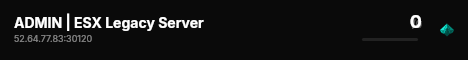 ADMIN | ESX Legacy Server live status badge