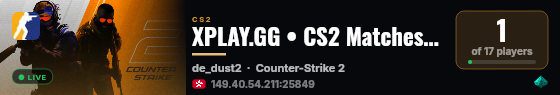 XPLAY.GG • CS2 Matches #437 live status badge