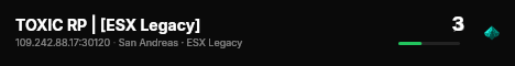 TOXIC RP | [ESX Legacy] live status badge