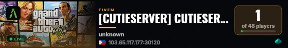 [CUTIESERVER] CUTIESERVER live status badge