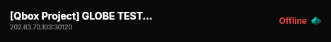[Qbox Project] GLOBE TEST SERVER live status badge