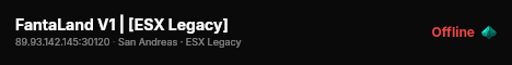FantaLand V1 | [ESX Legacy] live status badge