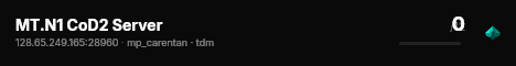MT.N1 CoD2 Server live status badge