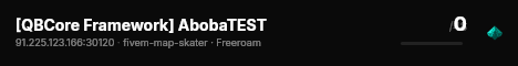 [QBCore Framework] AbobaTEST live status badge