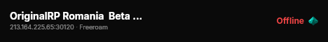 OriginalRP Romania  Beta Server live status badge