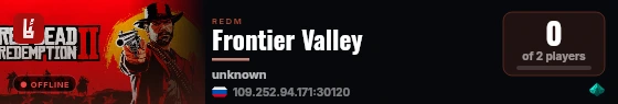 Frontier Valley live status badge