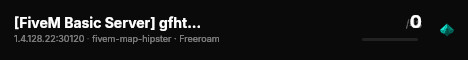 [FiveM Basic Server] gfhtrytr live status badge