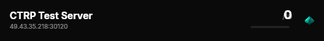 CTRP Test Server live status badge