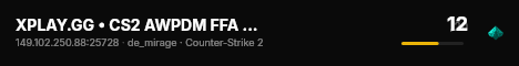 XPLAY.GG • CS2 AWPDM FFA #13 • [SG] live status badge
