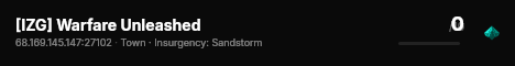 [IZG] Warfare Unleashed live status badge