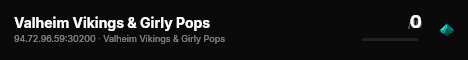 Valheim Vikings & Girly Pops live status badge