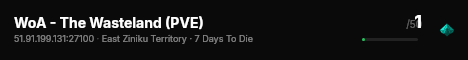 WoA - The Wasteland (PVE) live status badge