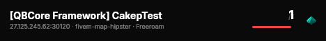 [QBCore Framework] CakepTest live status badge