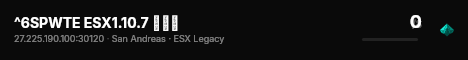 ^6SPWTE ESX1.10.7 成品端 live status badge