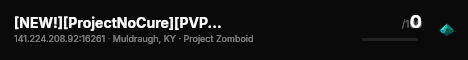 [NEW!][ProjectNoCure][PVP/E][24/7][BigGroups][Modded] live status badge