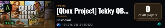[Qbox Project] Tekky QBC DEV live status badge