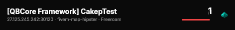 CakepTest built with QBCore Framework by JericoFx & Kakarot & Hamy! live status badge