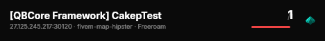 [QBCore Framework] CakepTest live status badge