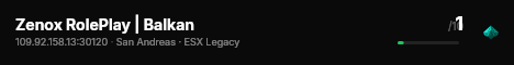 Zenox RolePlay | Balkan live status badge