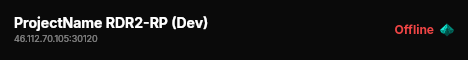 ProjectName RDR2-RP (Dev) live status badge