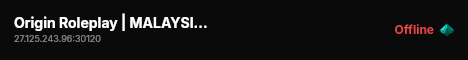 Origin Roleplay | MALAYSIA RP live status badge